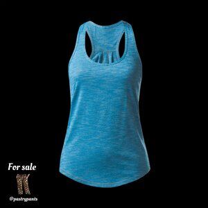 Lululemon Salute the Sun Tank Heathered Torino Teal Size 6